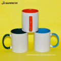 Directly Factory Sunmeta Hot Selling High Quality Ceramic Sublimaiton Color Inside Printing Mugs 11oz